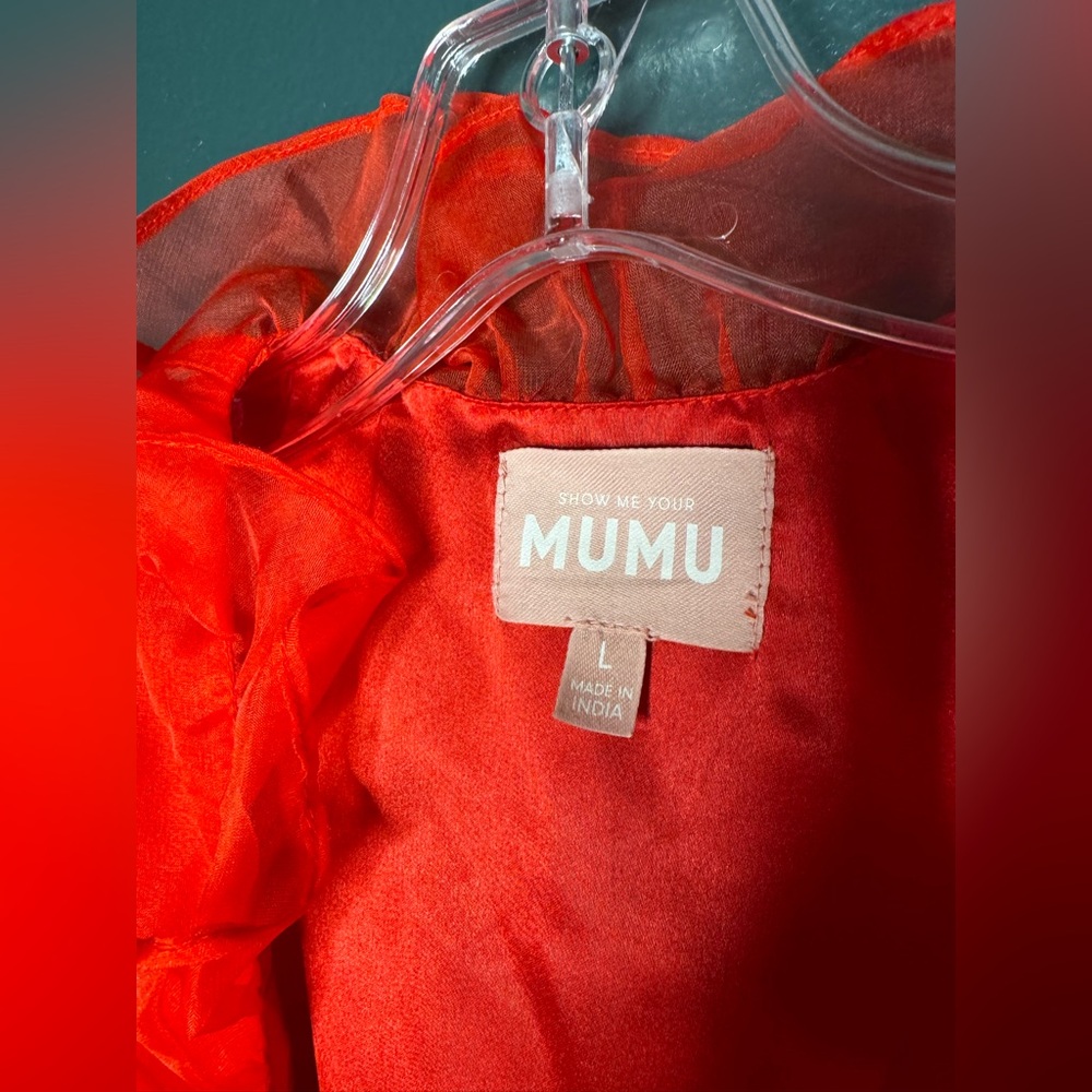 Show Me Your MuMu Red Ruffled Mini Dress - Picture 7 of 10